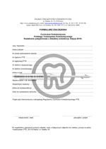 Formularz zg�oszeniowy na Curriculum Endodontyczne
